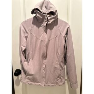 NWOT Kirkland Signature Purple Soft Shell Women's Hooded Jacket Size Small